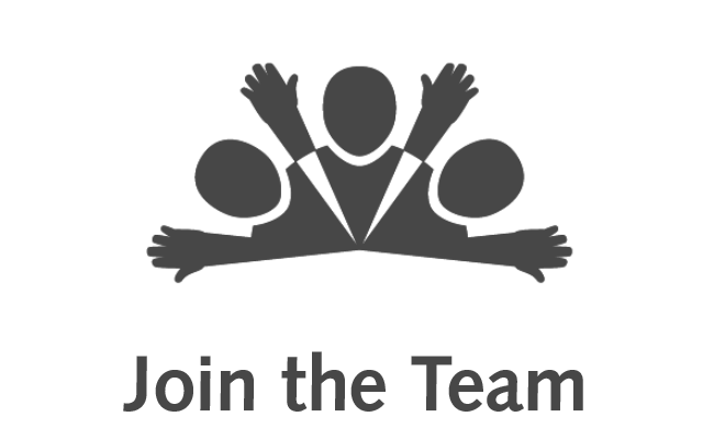 Three people and the words Join the Team